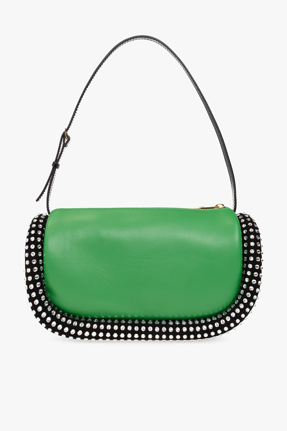 Love this leather bag - Green 'Crystal Bumper 15' shoulder